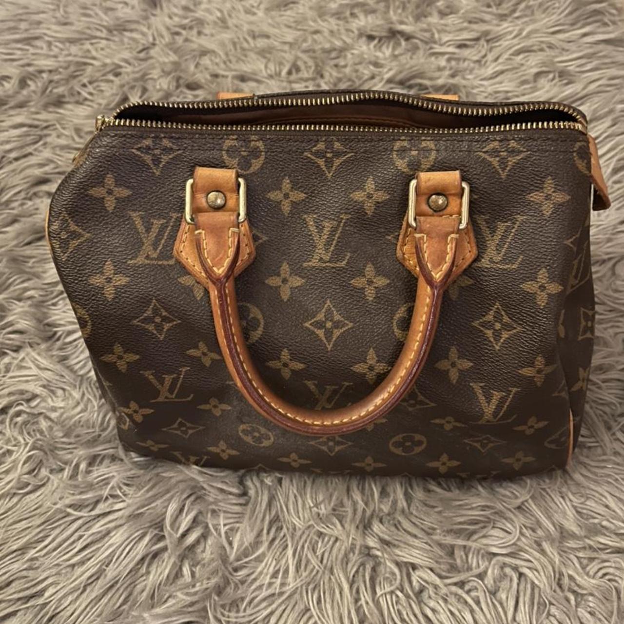 authentic Louis Vuitton speedy bag. Some staining - Depop