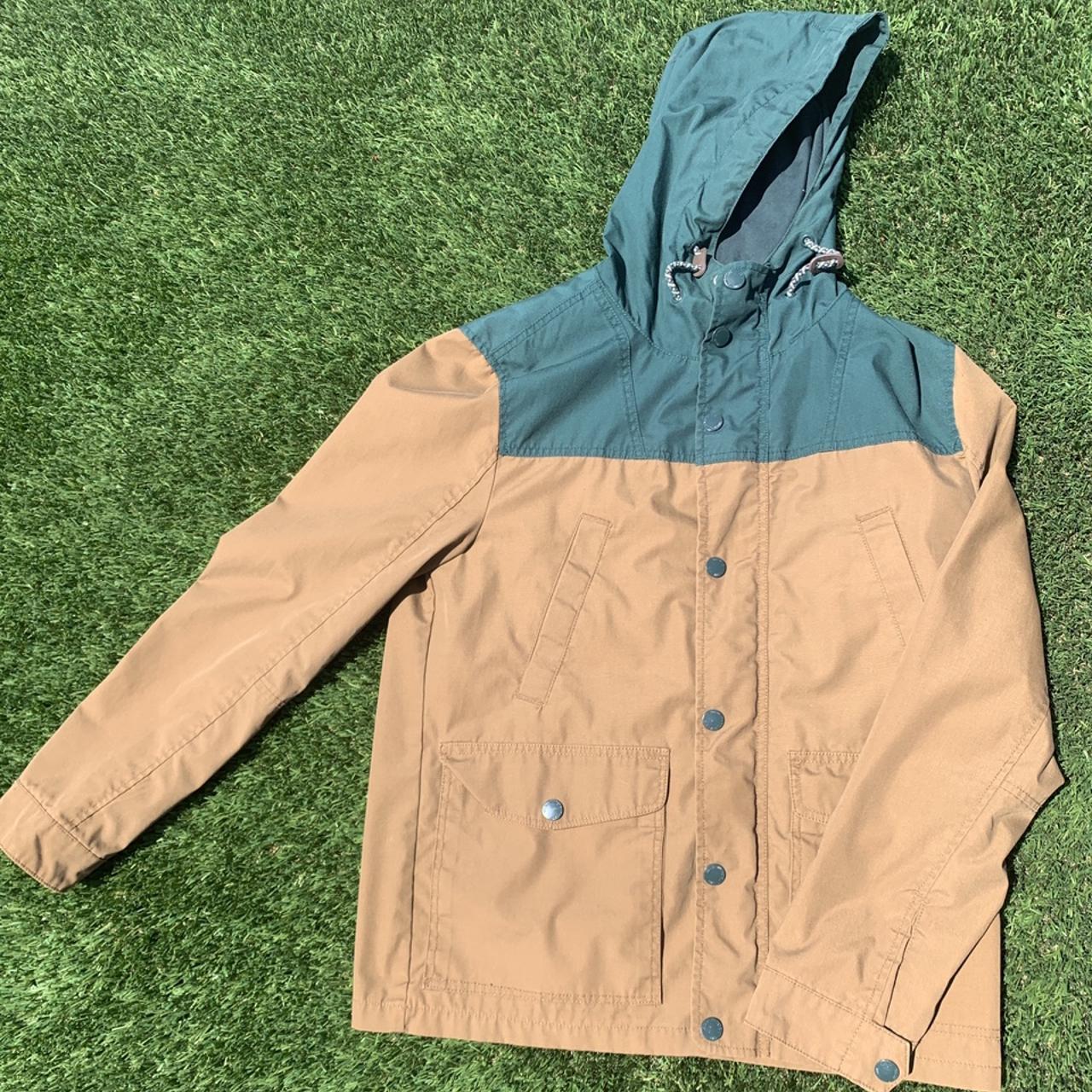 everyday-wear-brown-h-m-parka-jacket-size-small-depop