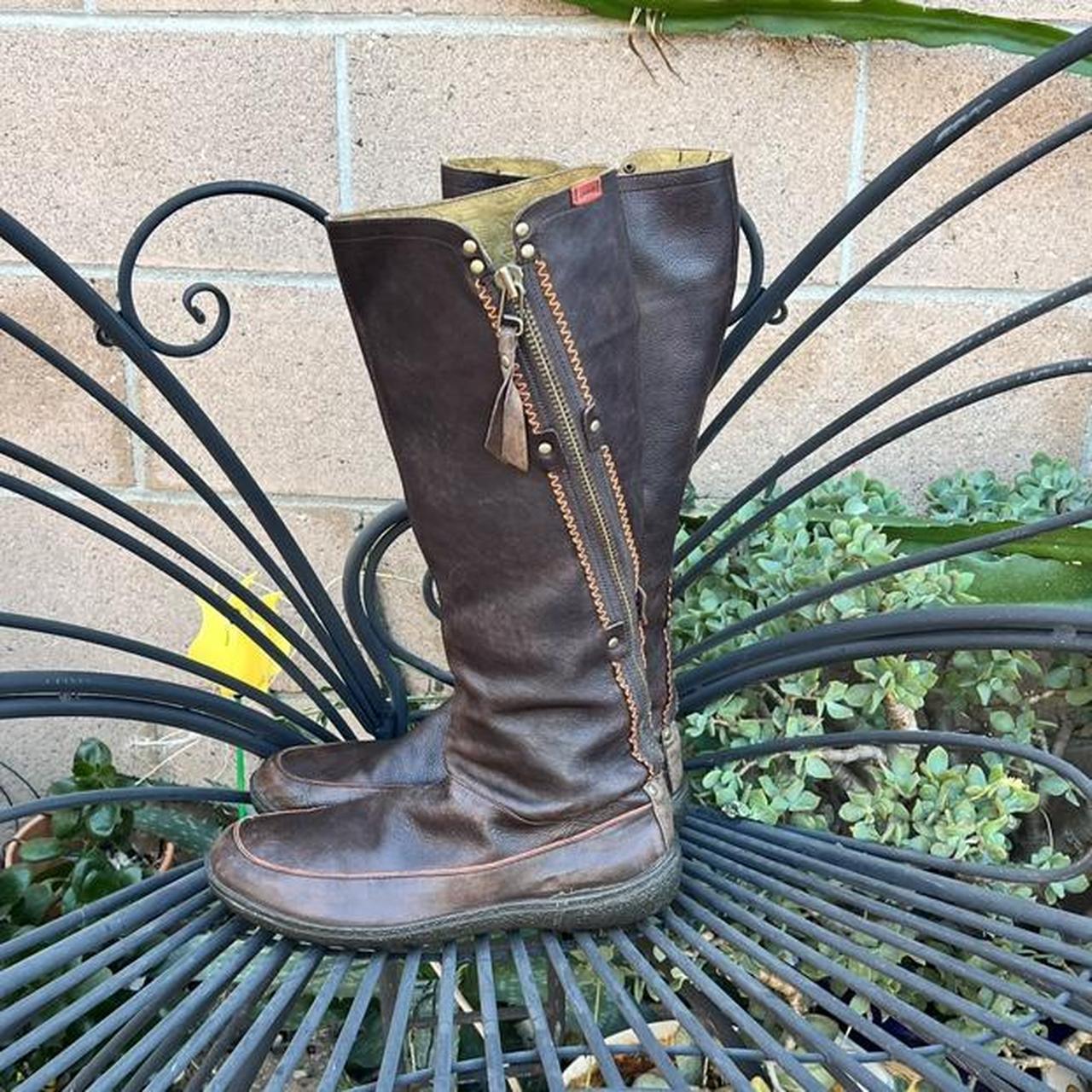 camper knee high boots