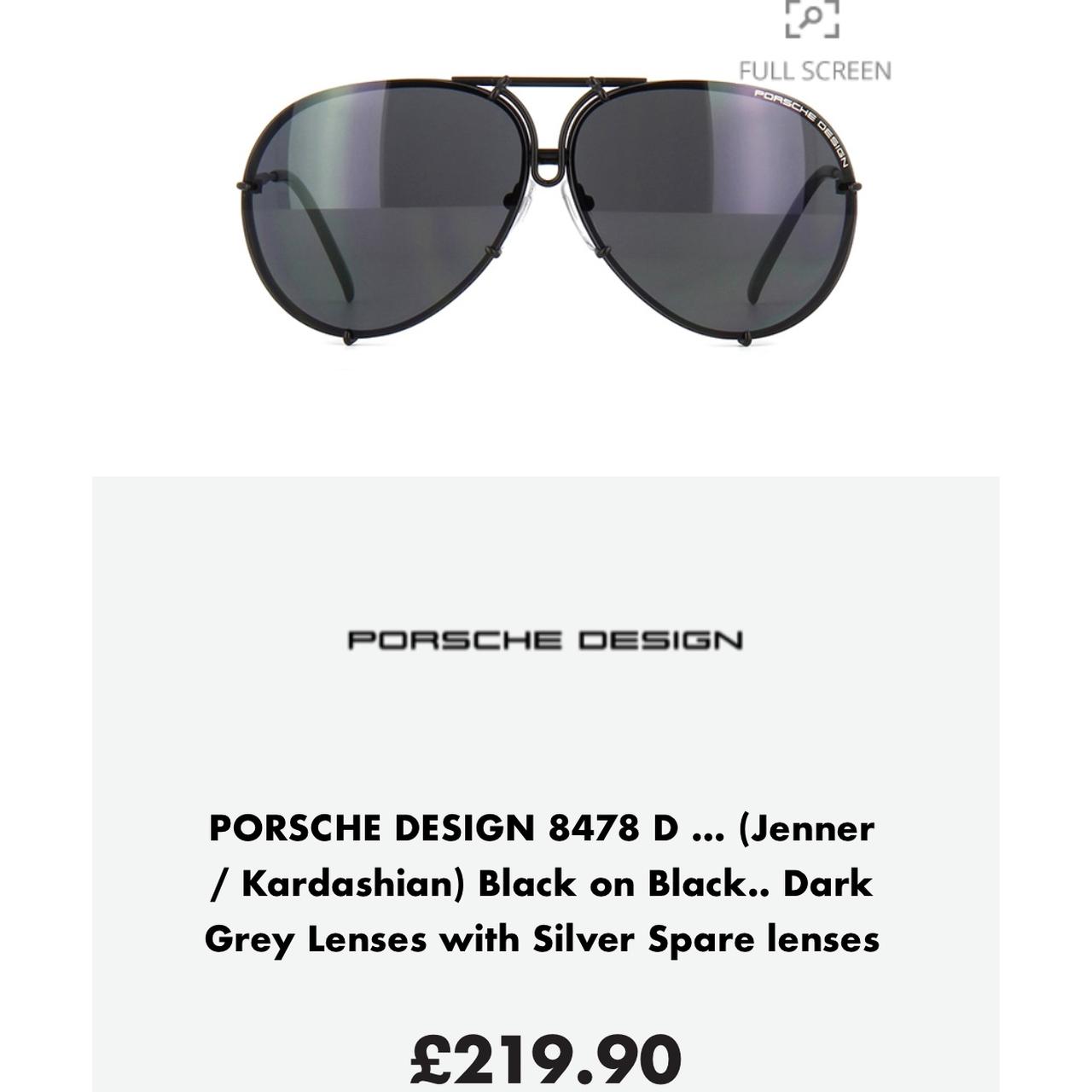 Porsche Kardashian/Jenner style sunglasses, Depop