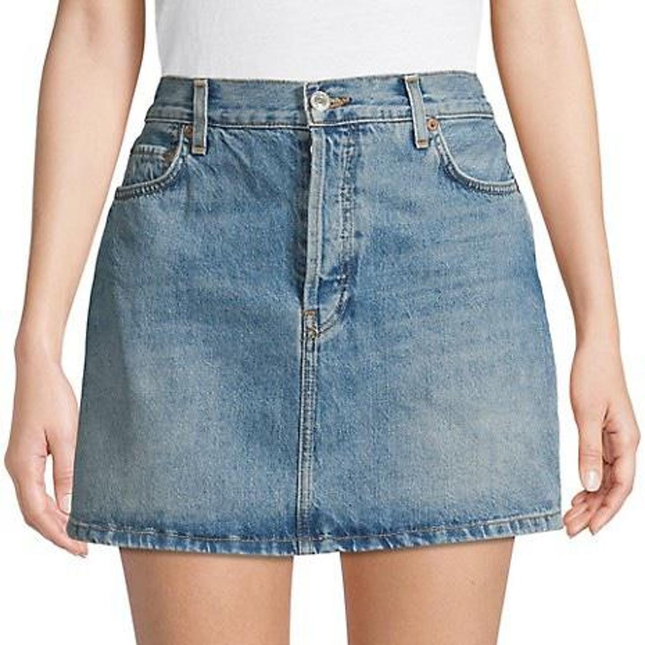 redone denim skirt