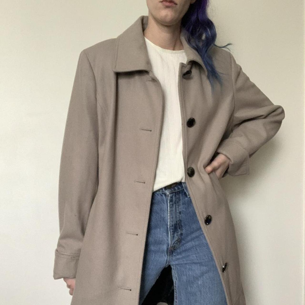 taupe peacoat