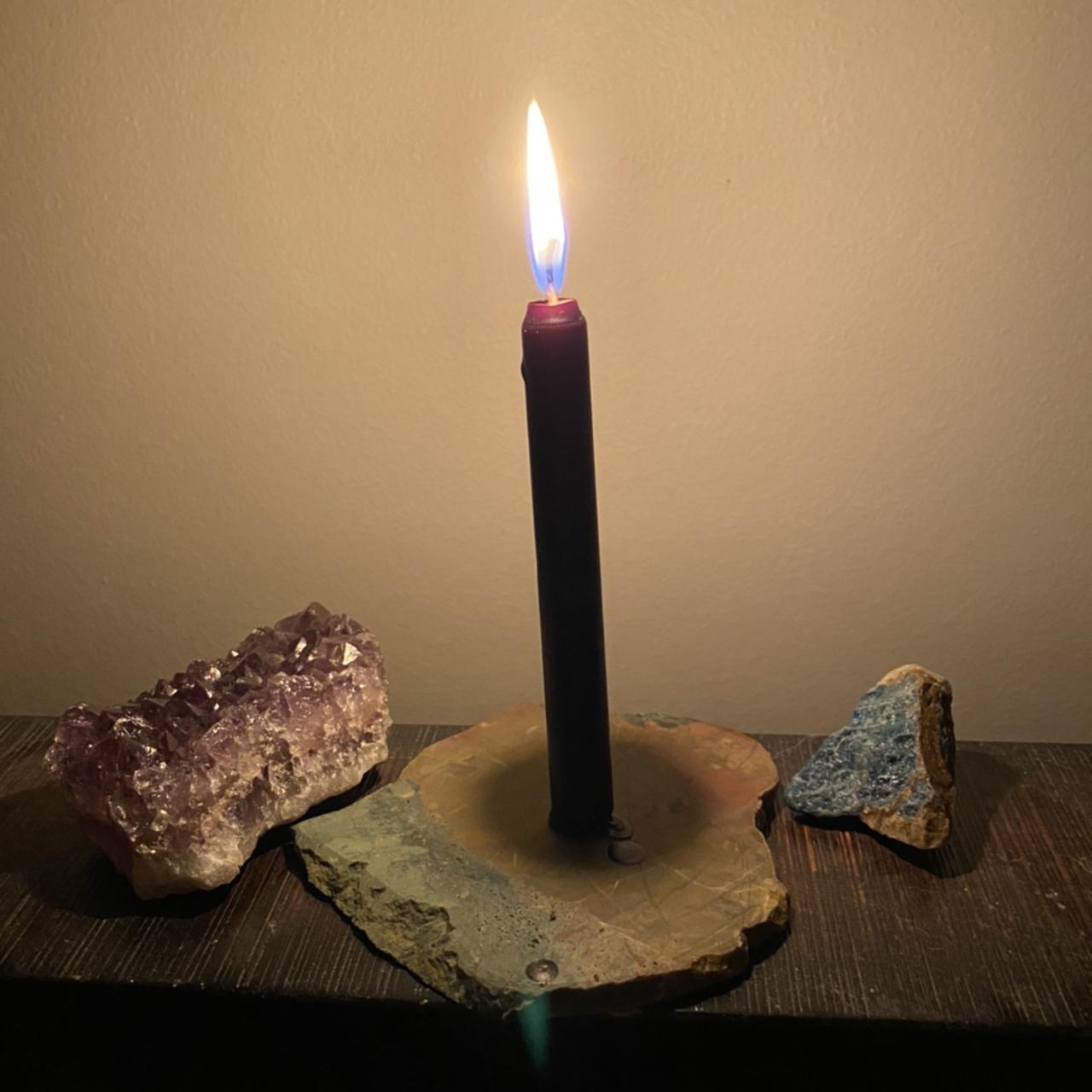 High quality black ritual candles Australian made,... Depop