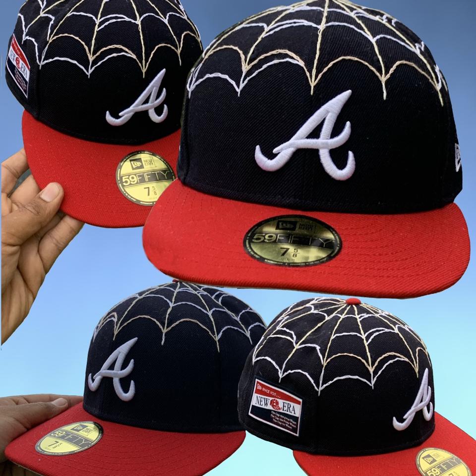 Atlanta braves 1995 world series baseball cap worn - Depop