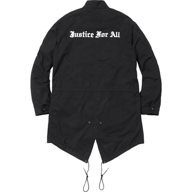 Supreme justice for all fishtail Parka size... - Depop