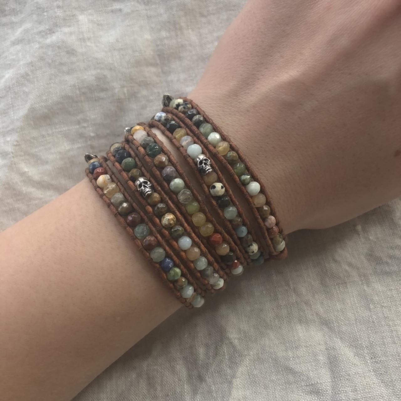 Gorgeous multicolored beaded Chan Luu wrap bracelet Depop