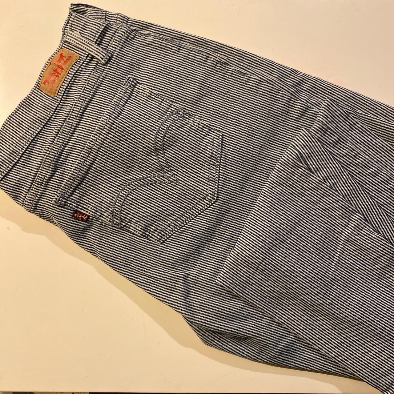 Levi’s railroad stripe jeans. Worn once. - Depop