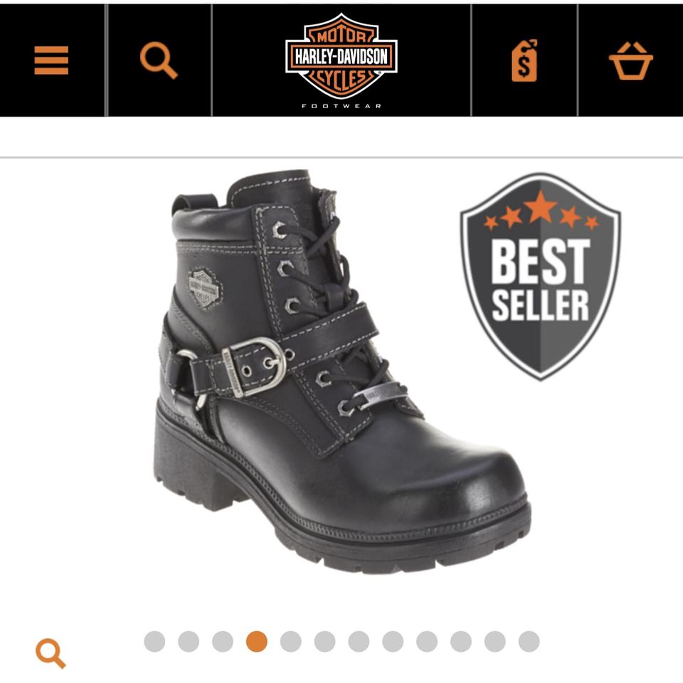 Harley Davidson women's Tegan ankle boots, in really... - Depop