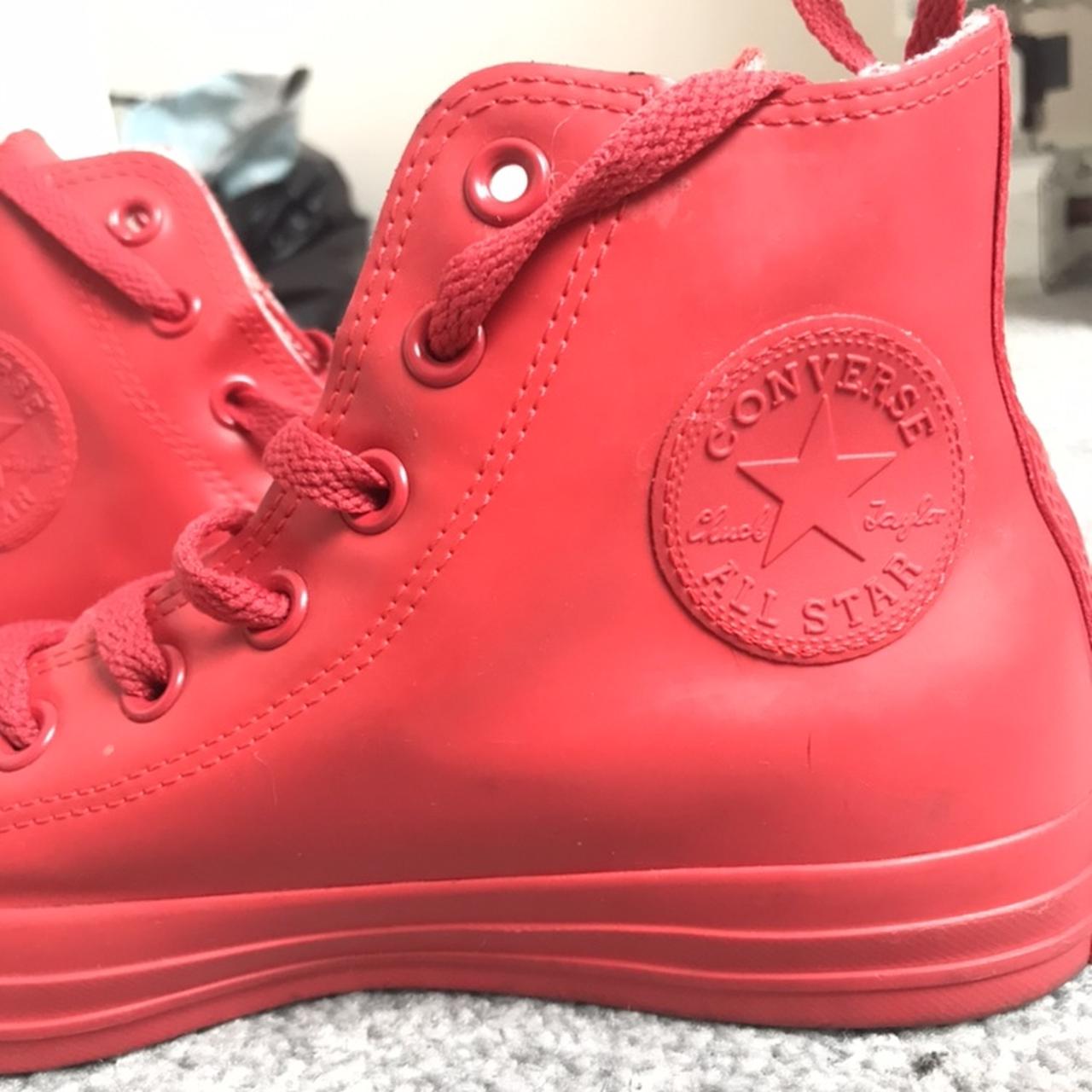 converse red rubber