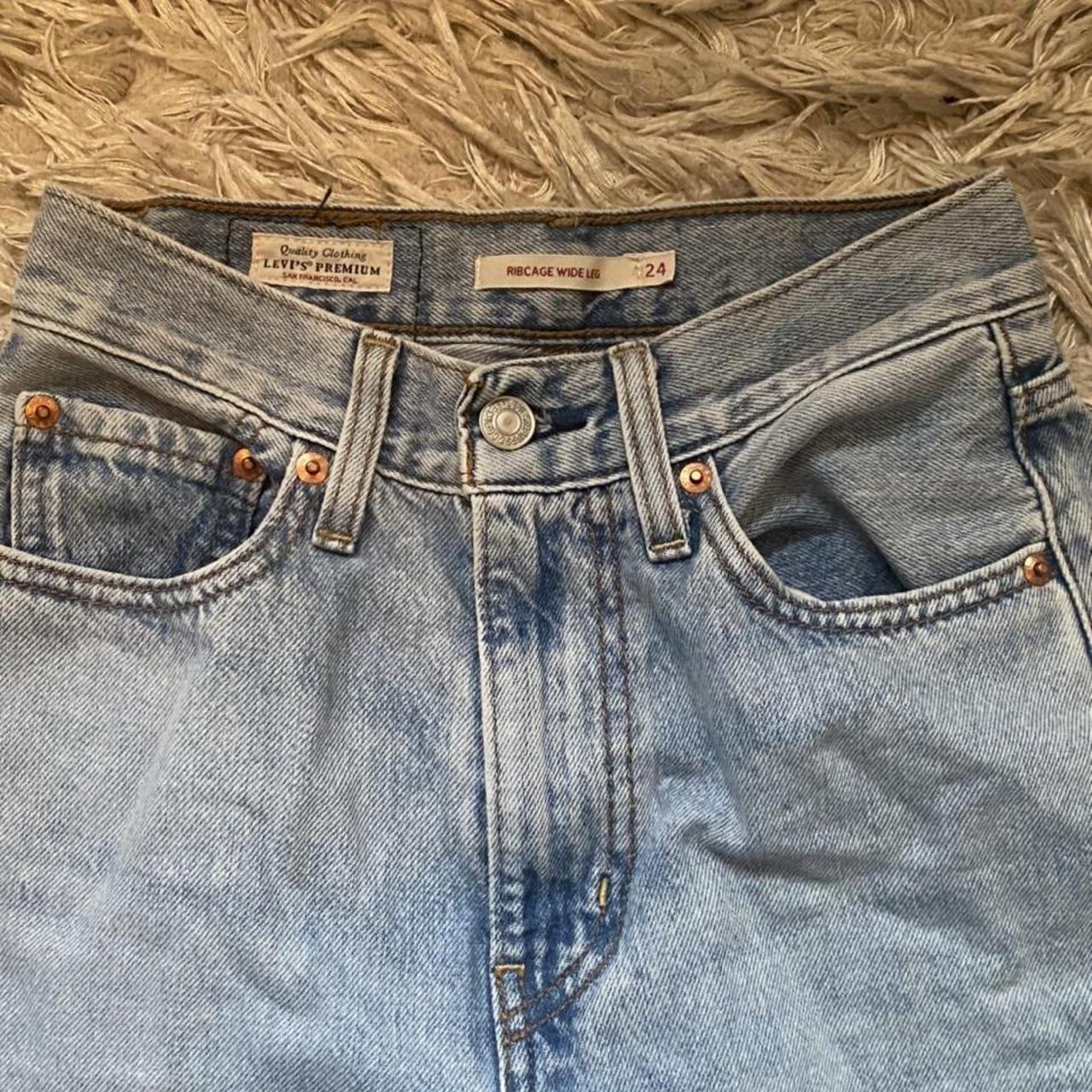 rib cage levi’s jeans wide leg 24 waist !!!open to... Depop