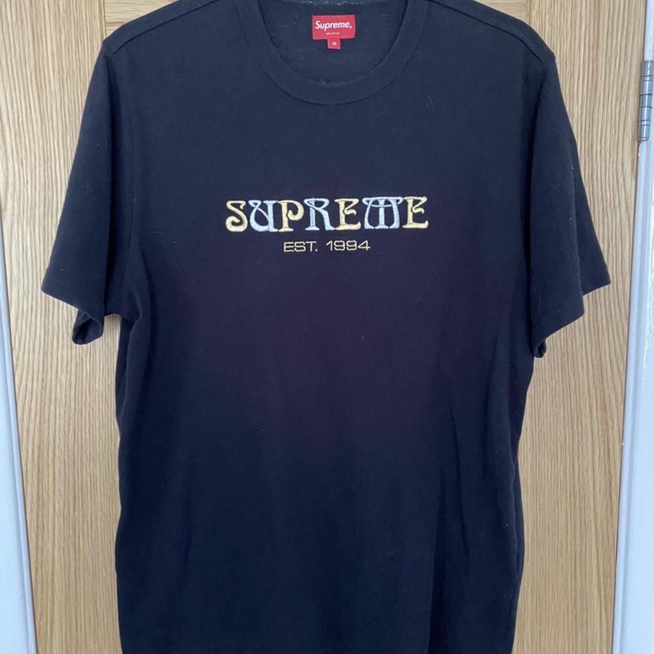 Supreme Nouvean Logo tee Medium Supreme Box Logo L&frasl;S Tee Navy Men\u0027s - FW20 - GB