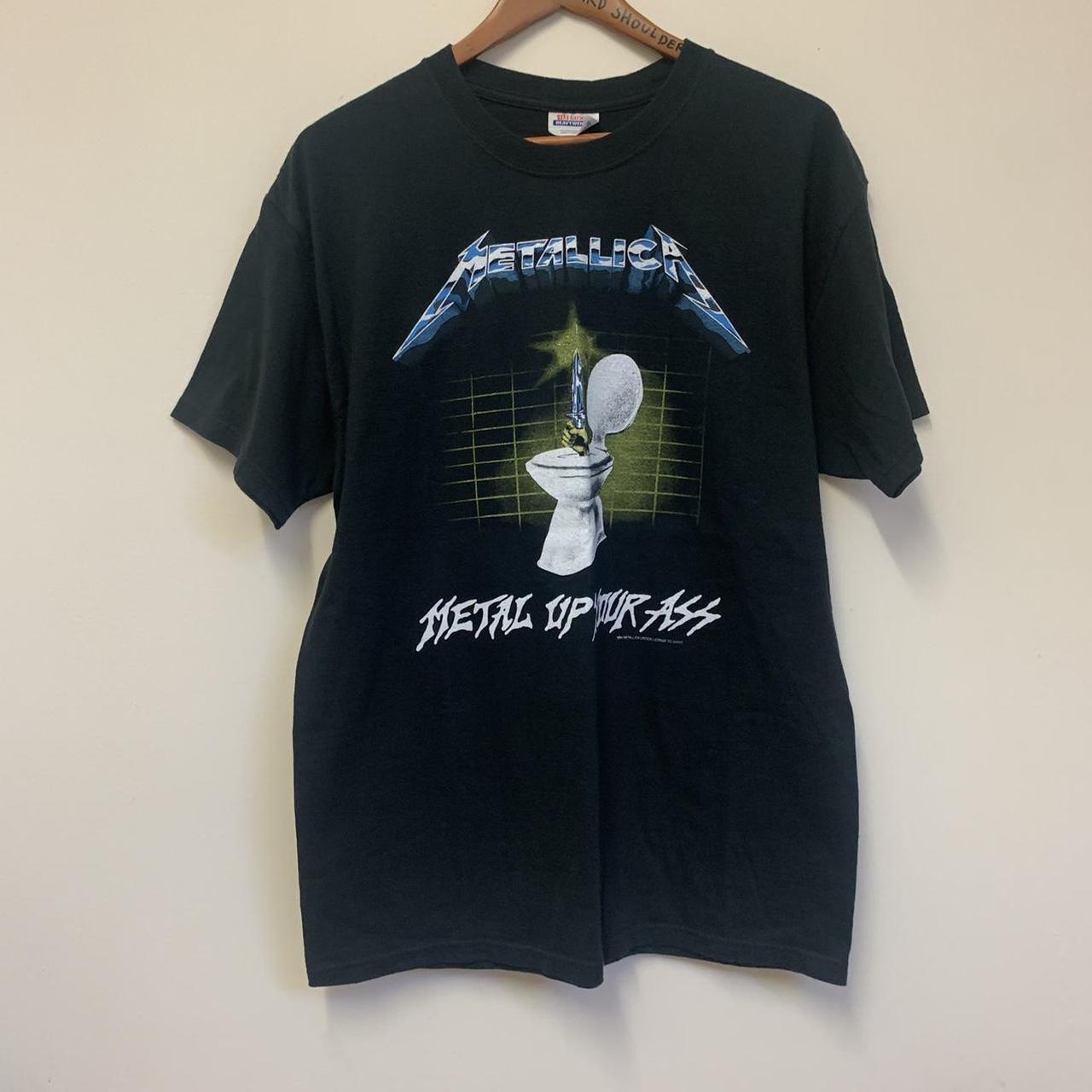 1994 Metallica metal up your ass T-shirt Hanes... - Depop