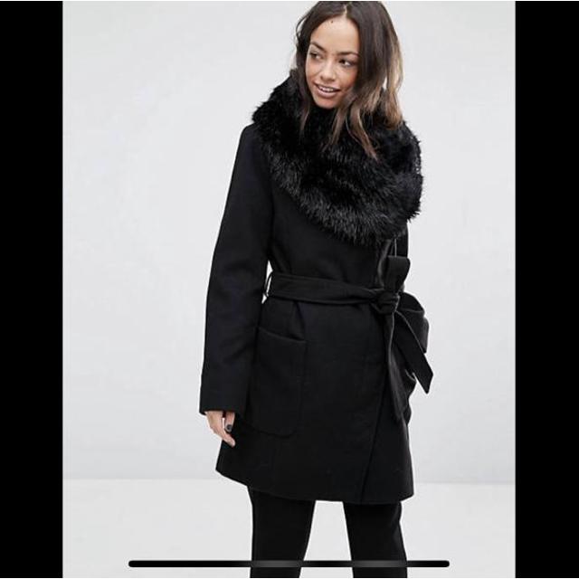 oasis black coat