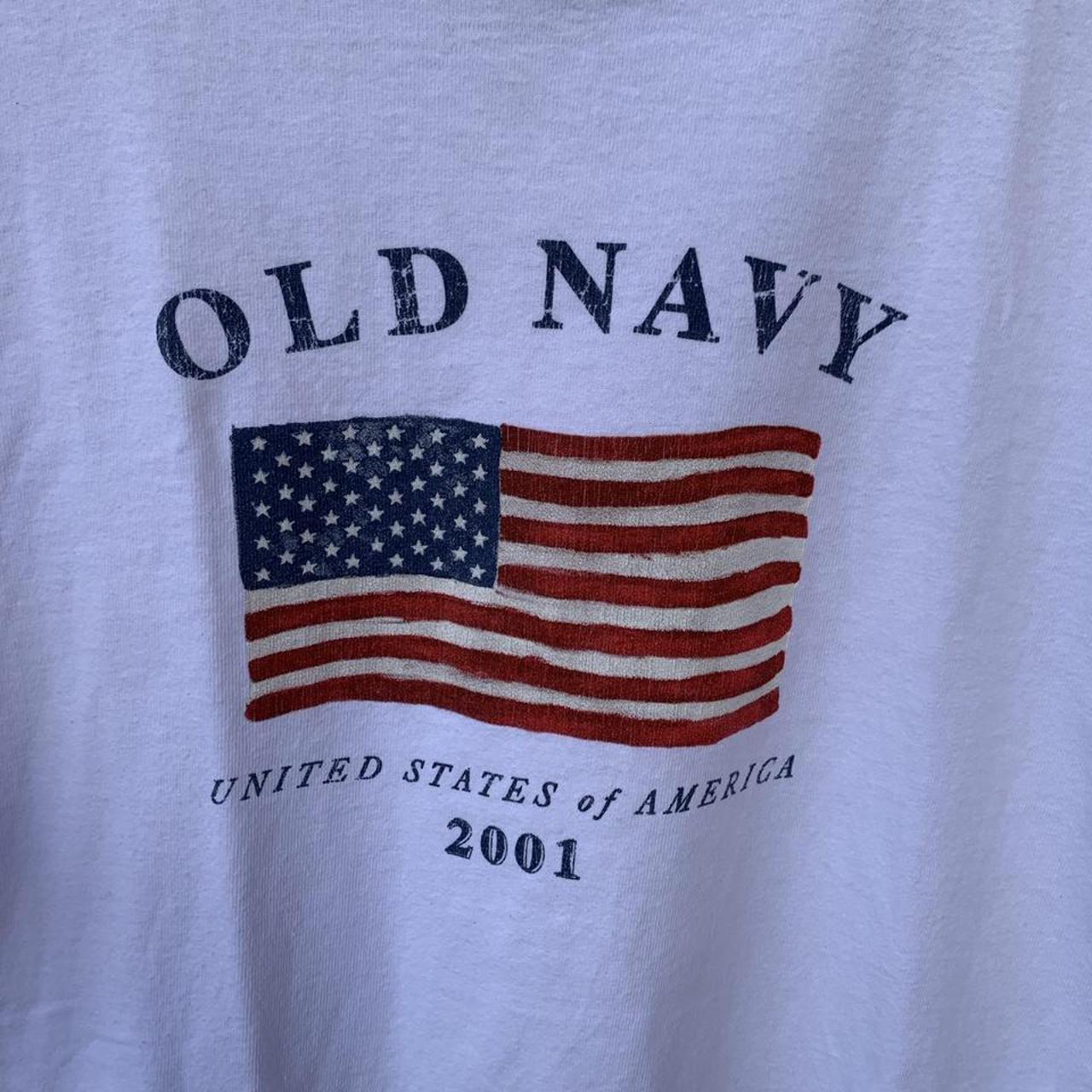 Vintage Old Navy Flag 2001 tee, Old navy flag tee