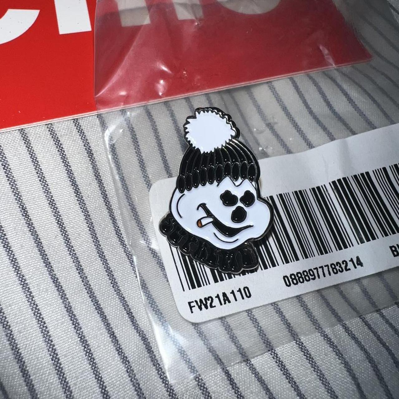 Supreme Pin Snowman Smoking Supreme Pin Brand Depop Supreme Pin Snowman Smoking Supreme Pin Brand Depop