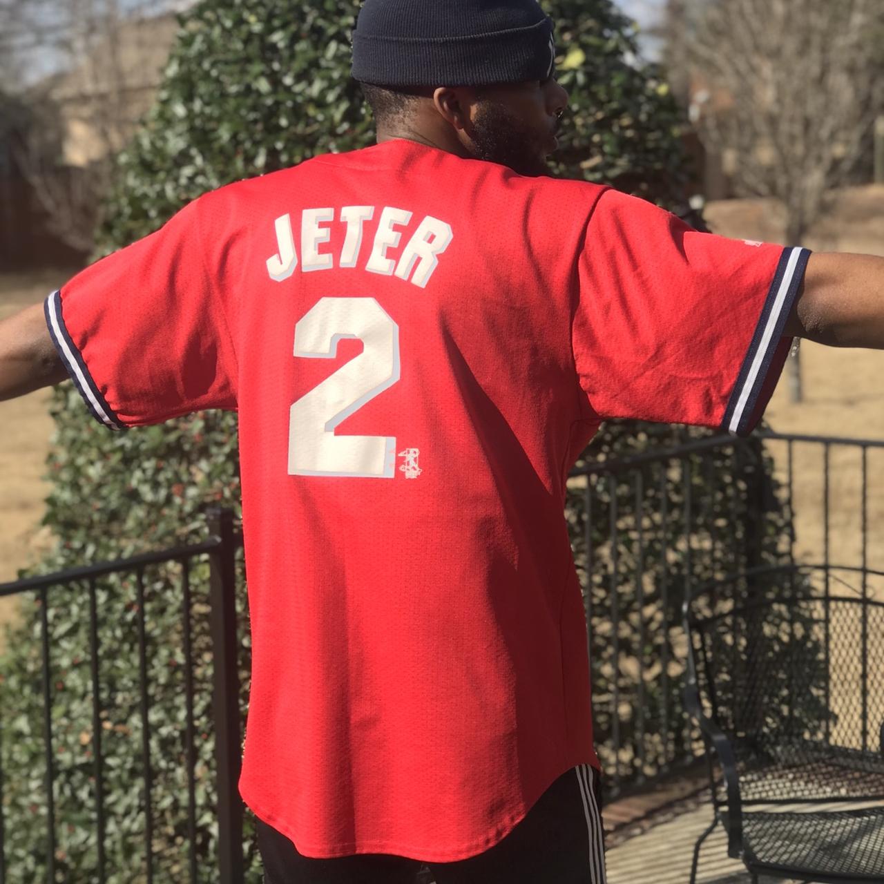 Red New York Yankees Jeter Jersey , #sauceinthecity