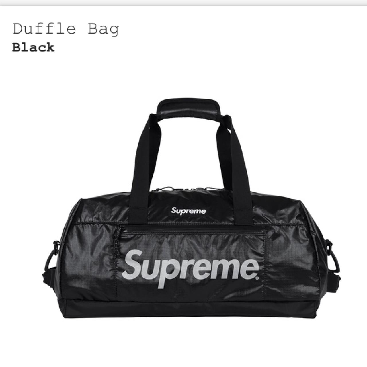 Supreme 2011 Damier Checkered Duffle Bag Black - - Depop