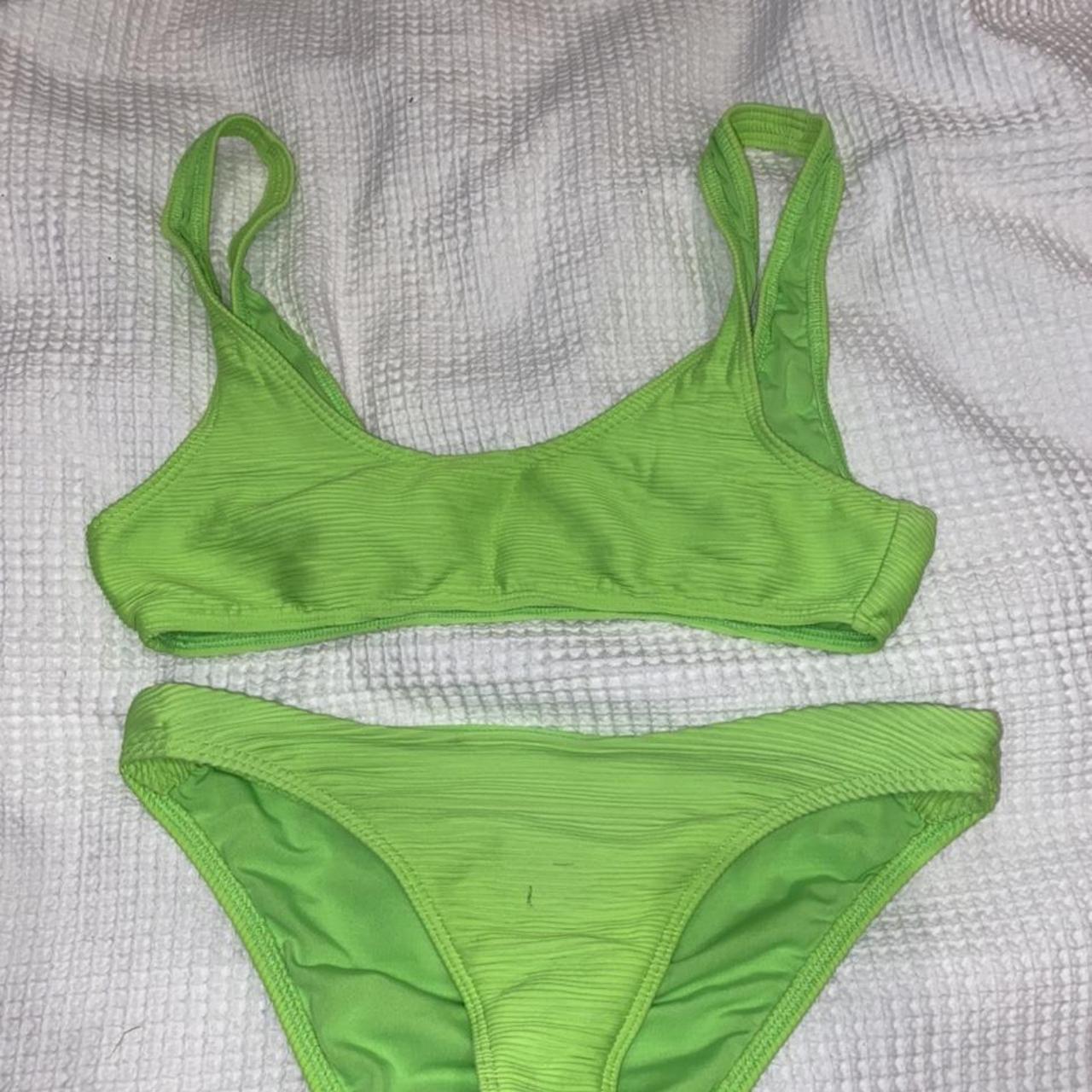 Topshop neon sales green bikini