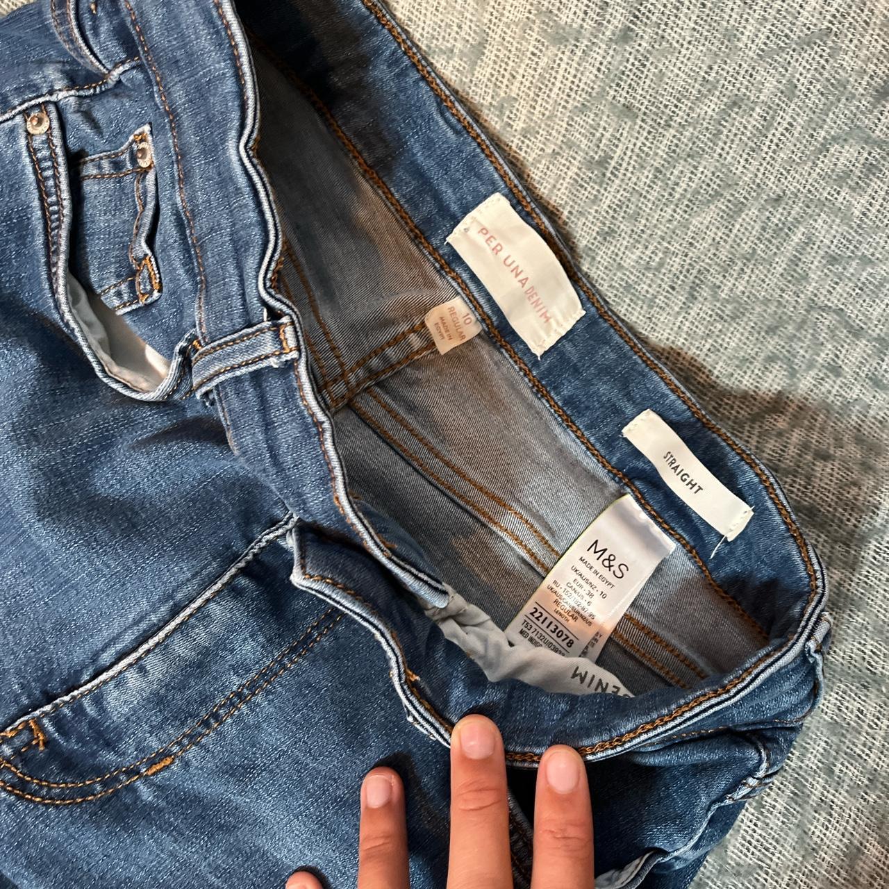 M&S Per Una Jeans, Straight, Size 10. Really nice... - Depop
