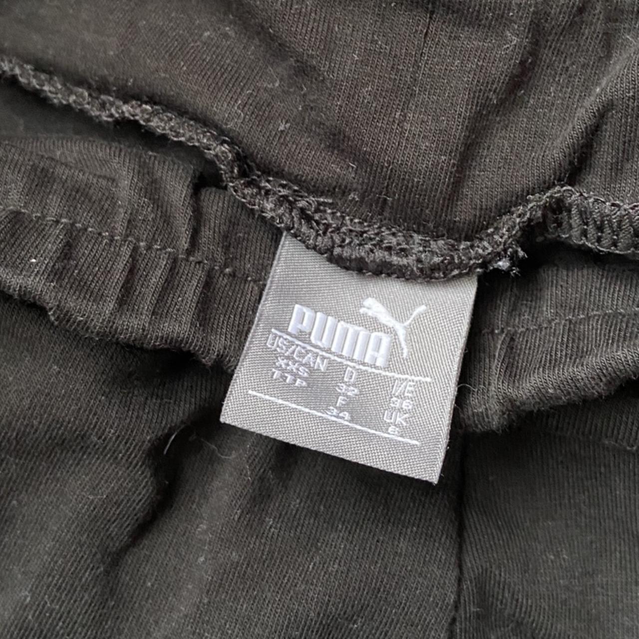 Puma leggings with logo on leg, barely worn and in - Depop
