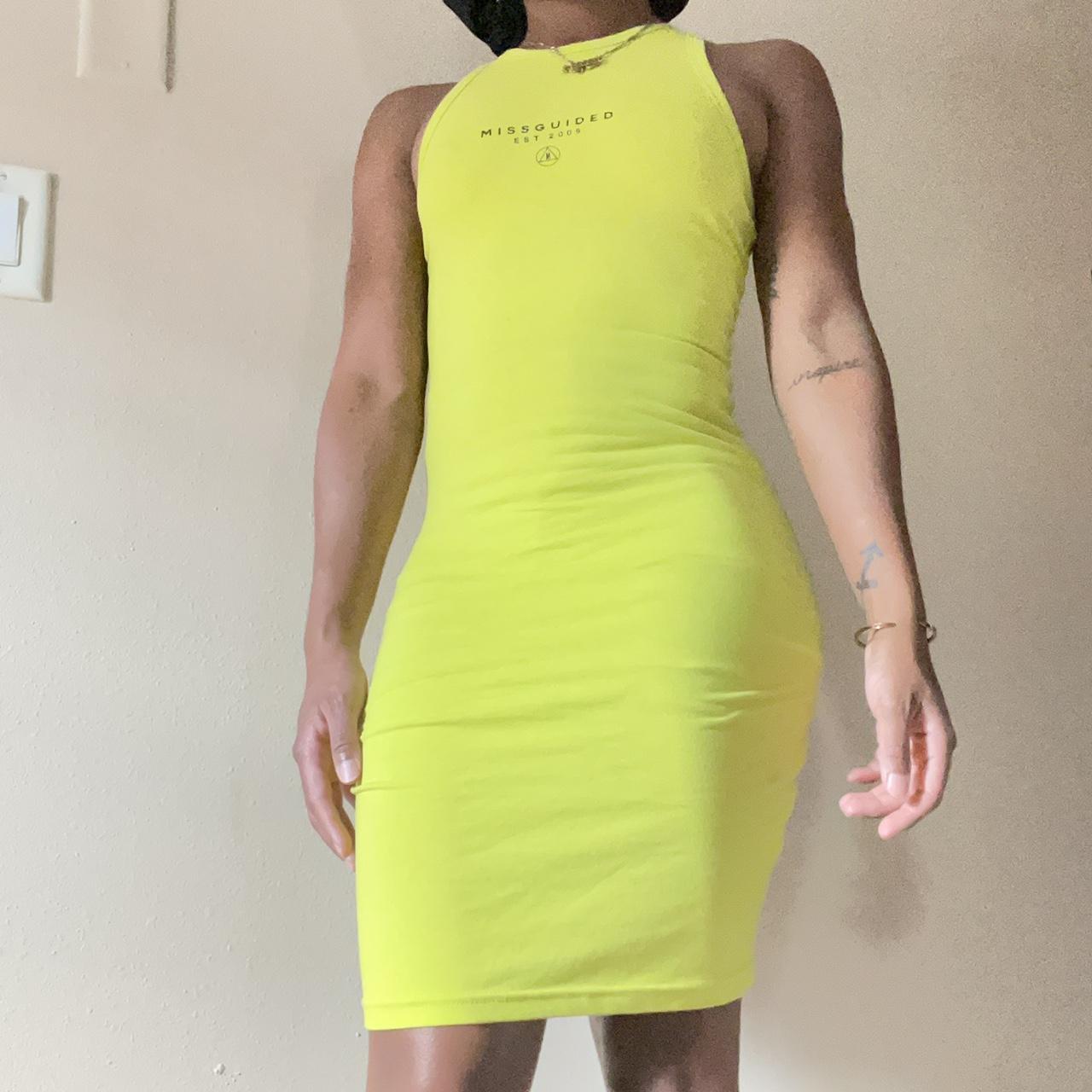 Missguided neon dress best sale