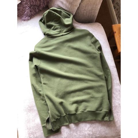 Balmain Khaki Green Side Zip Hoodie. Really nice... - Depop