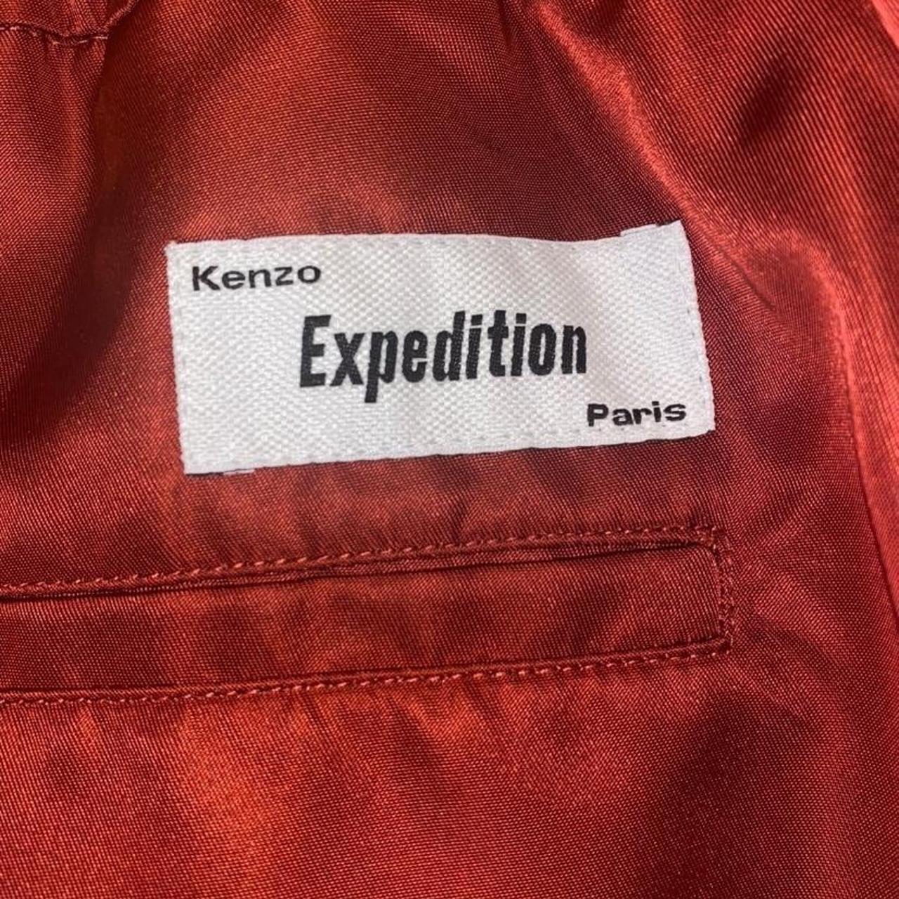 Kenzo Expedition Cargo Pants In Burgundy Red and... - Depop