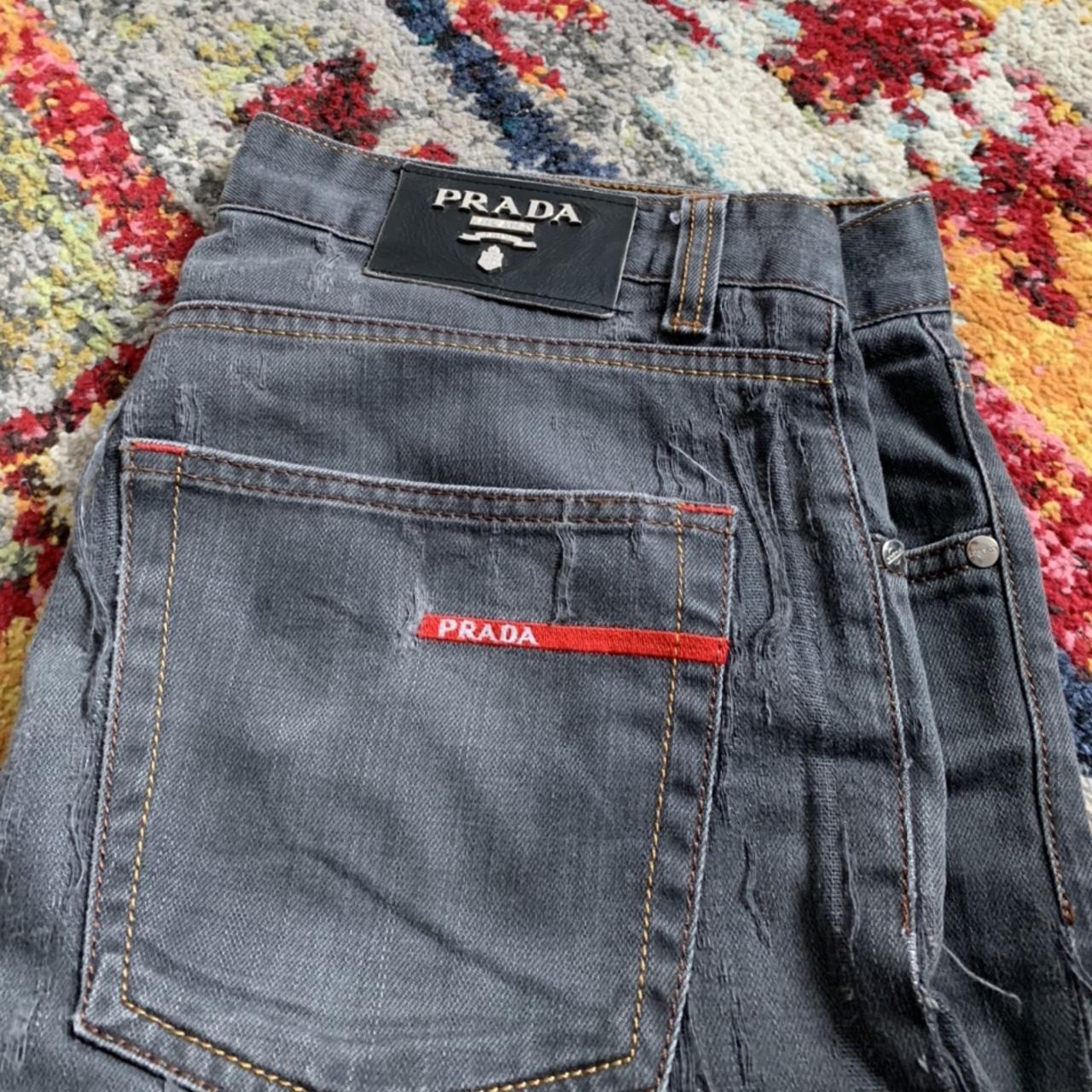 Vintage Prada jeans. Size and leg 34”. Worn fair bit... Depop