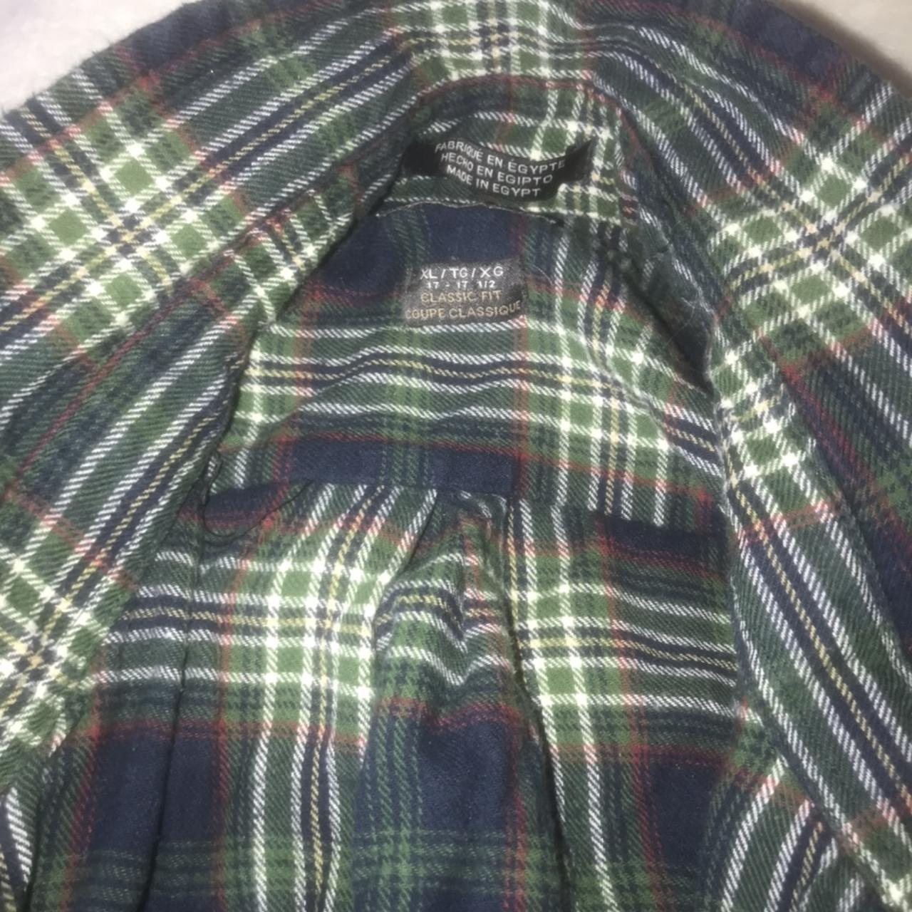 Blue , green checkered vintage shirt , perfectly... - Depop