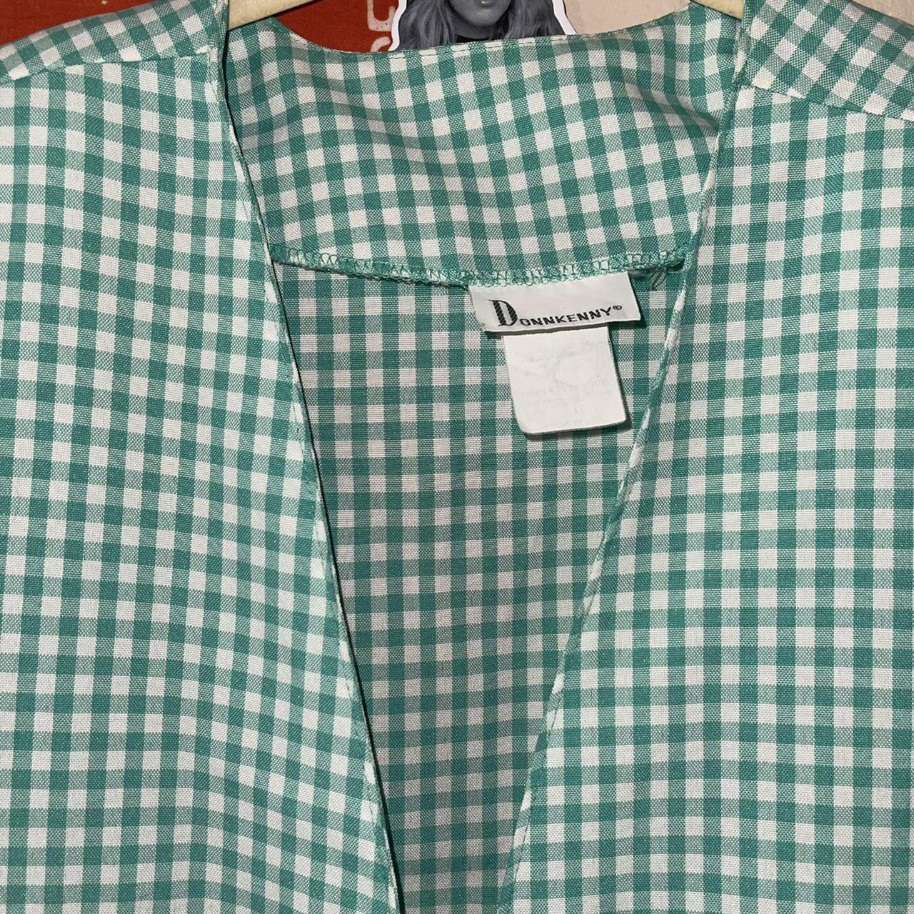 Product Image 2 - Green and white checkered vintage