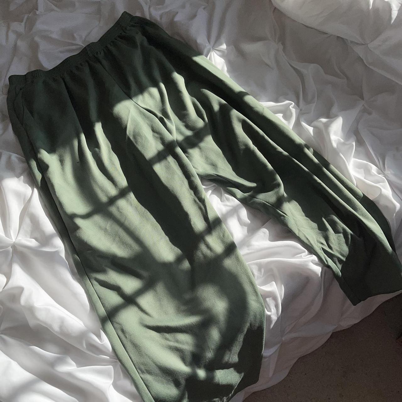 Product Image 2 - Dark forest green womens pants.