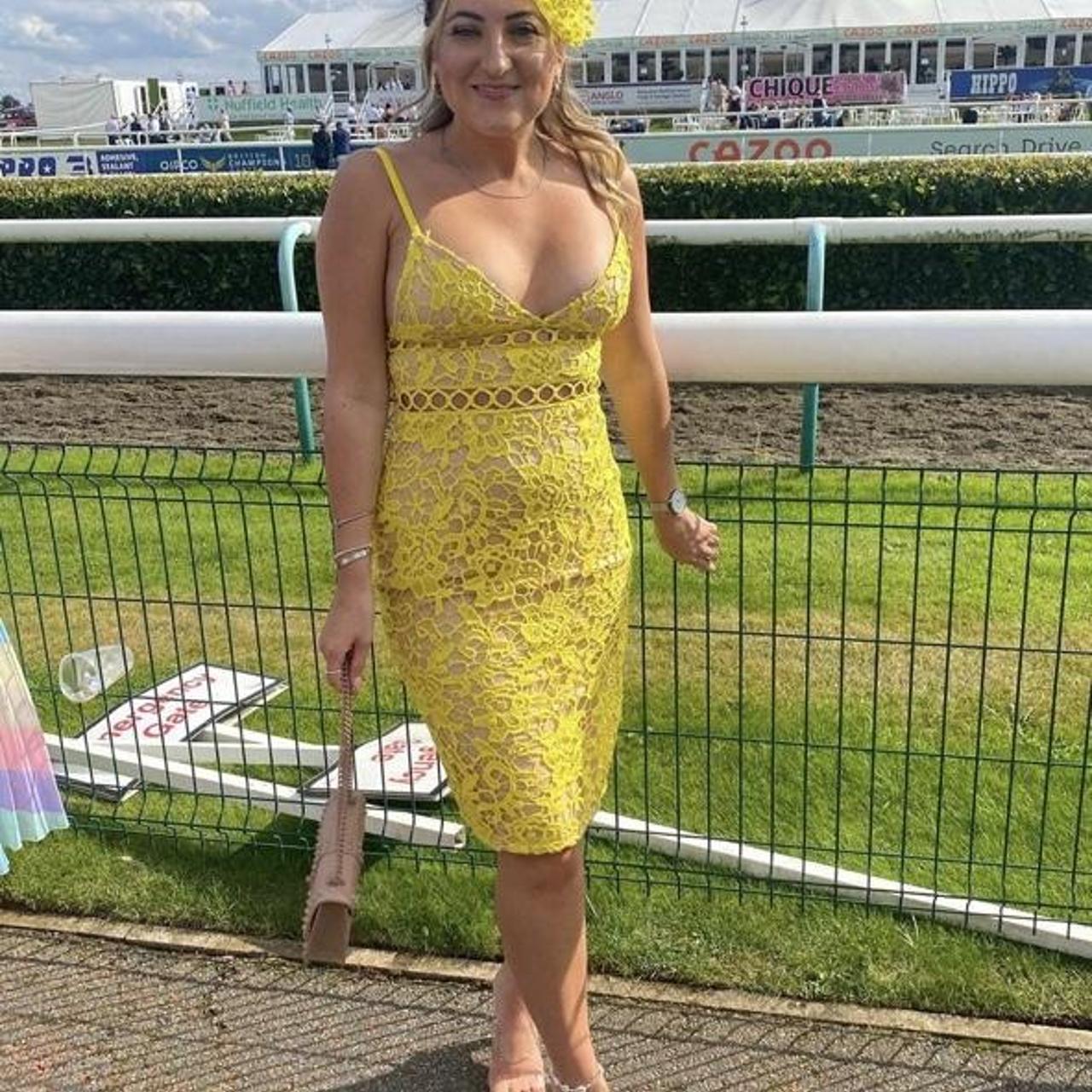 Yellow sales races dress