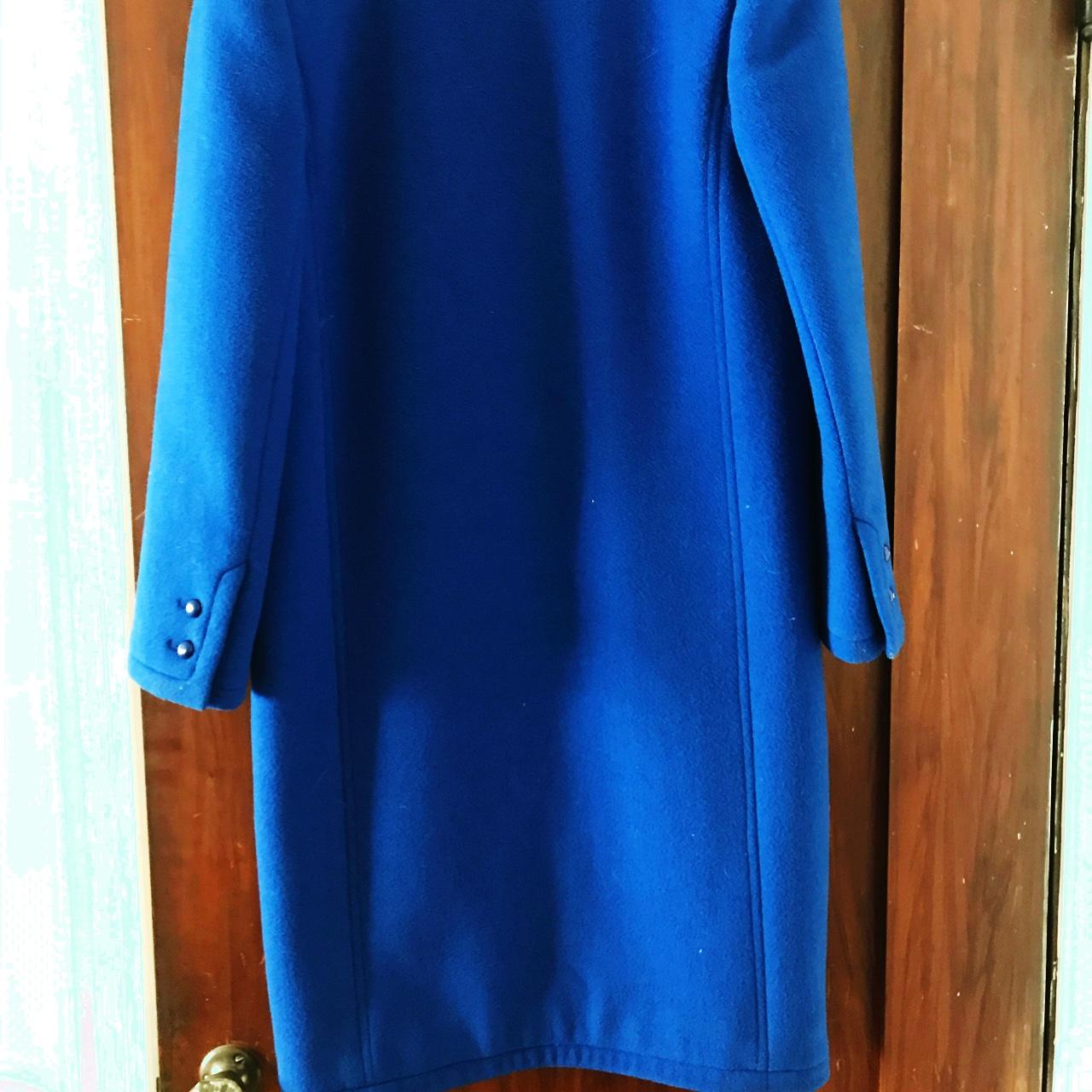 Electric blue vintage Valentino coat. Pristine... - Depop