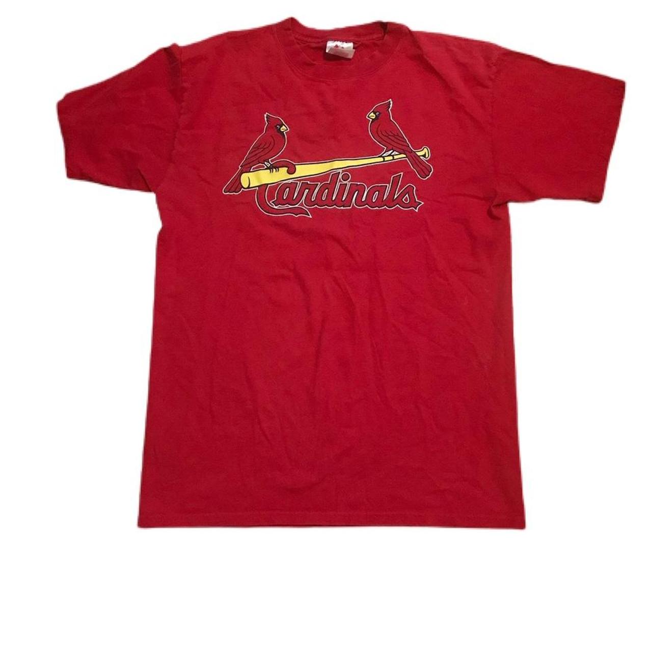 St. Louis Cardinals baseball T-shirt (couple stains - Depop