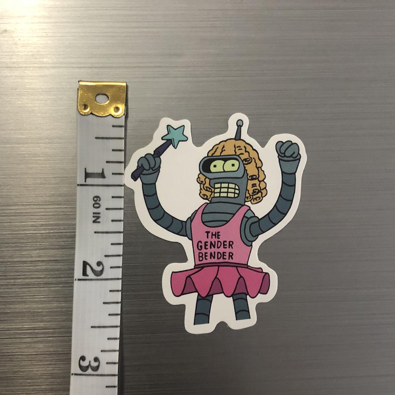 Bender Futurama – Decal Laptop Decals Stickers | Custom Made In The USA - Foto 14