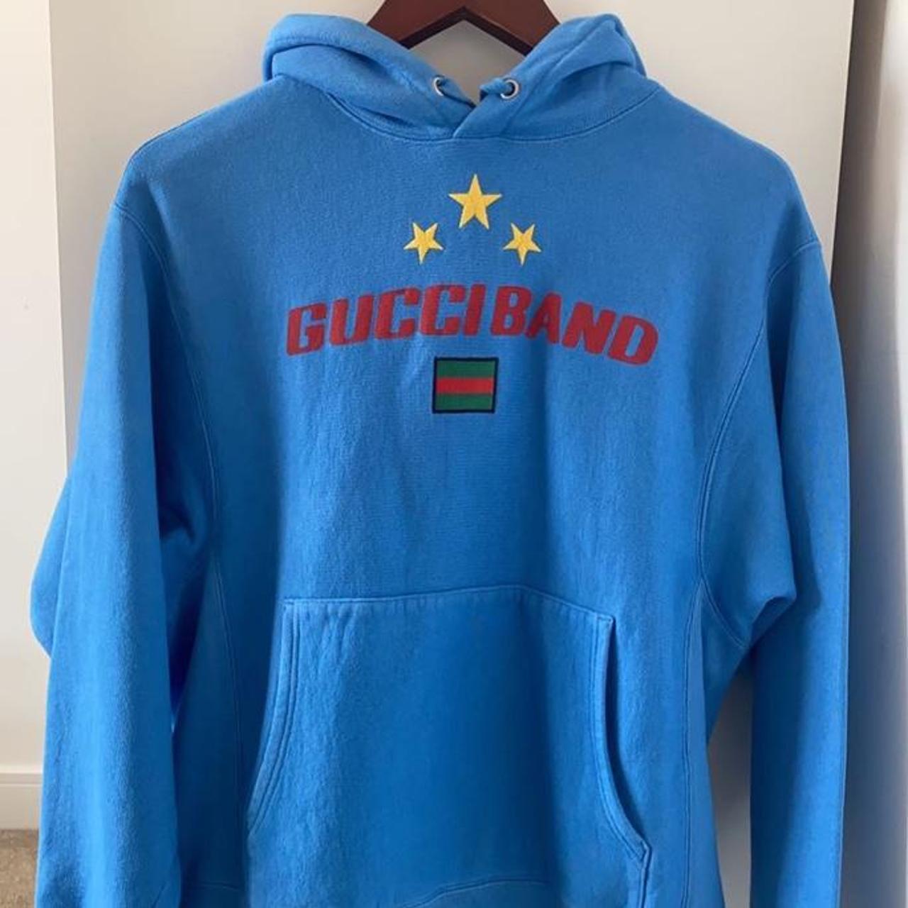 Blue gucci online hoodie