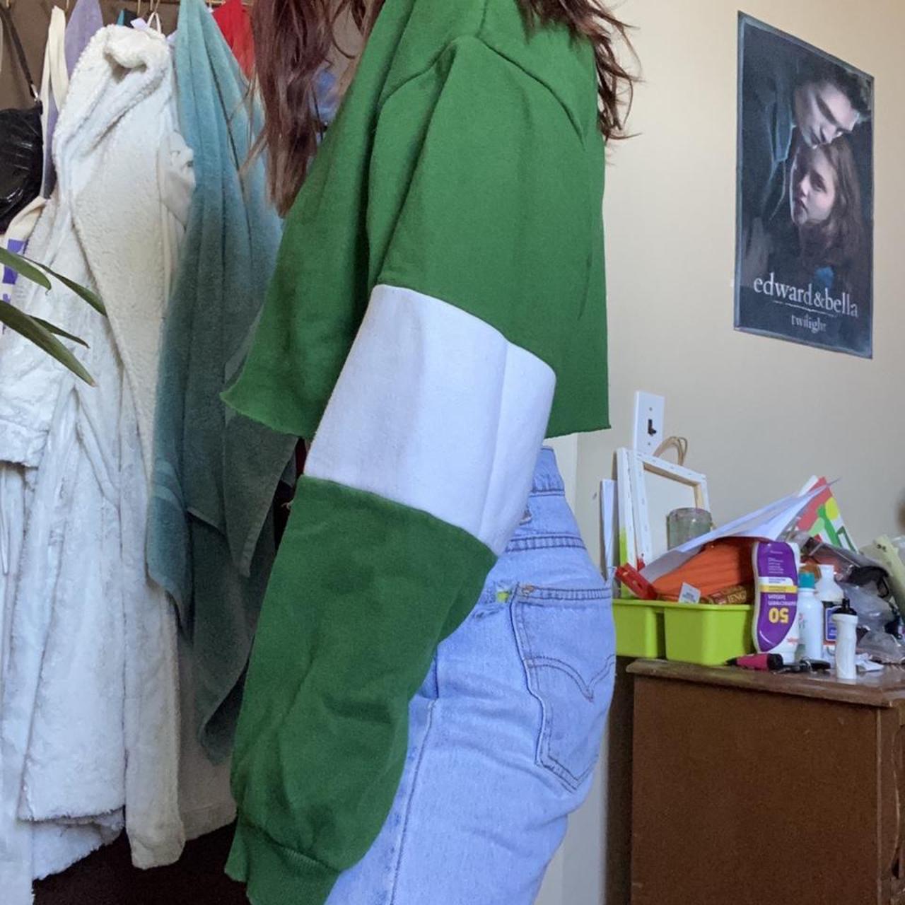 80's style hand-cropped sweater 🍀 giving Depop