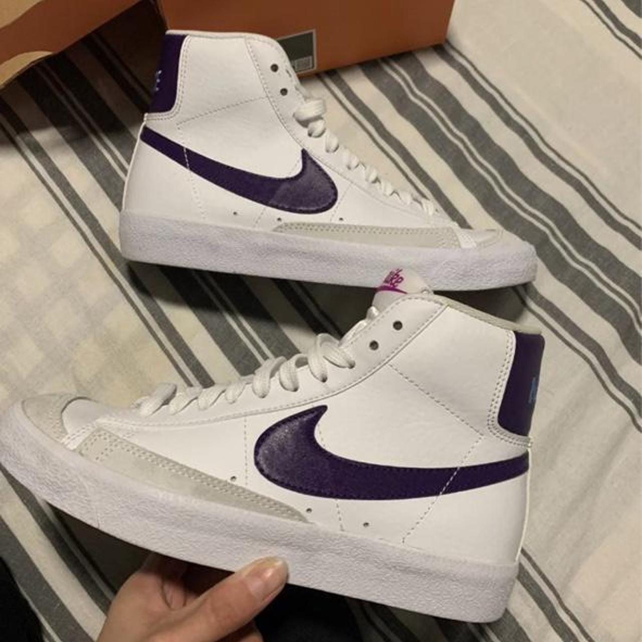 nike blazer eggplant