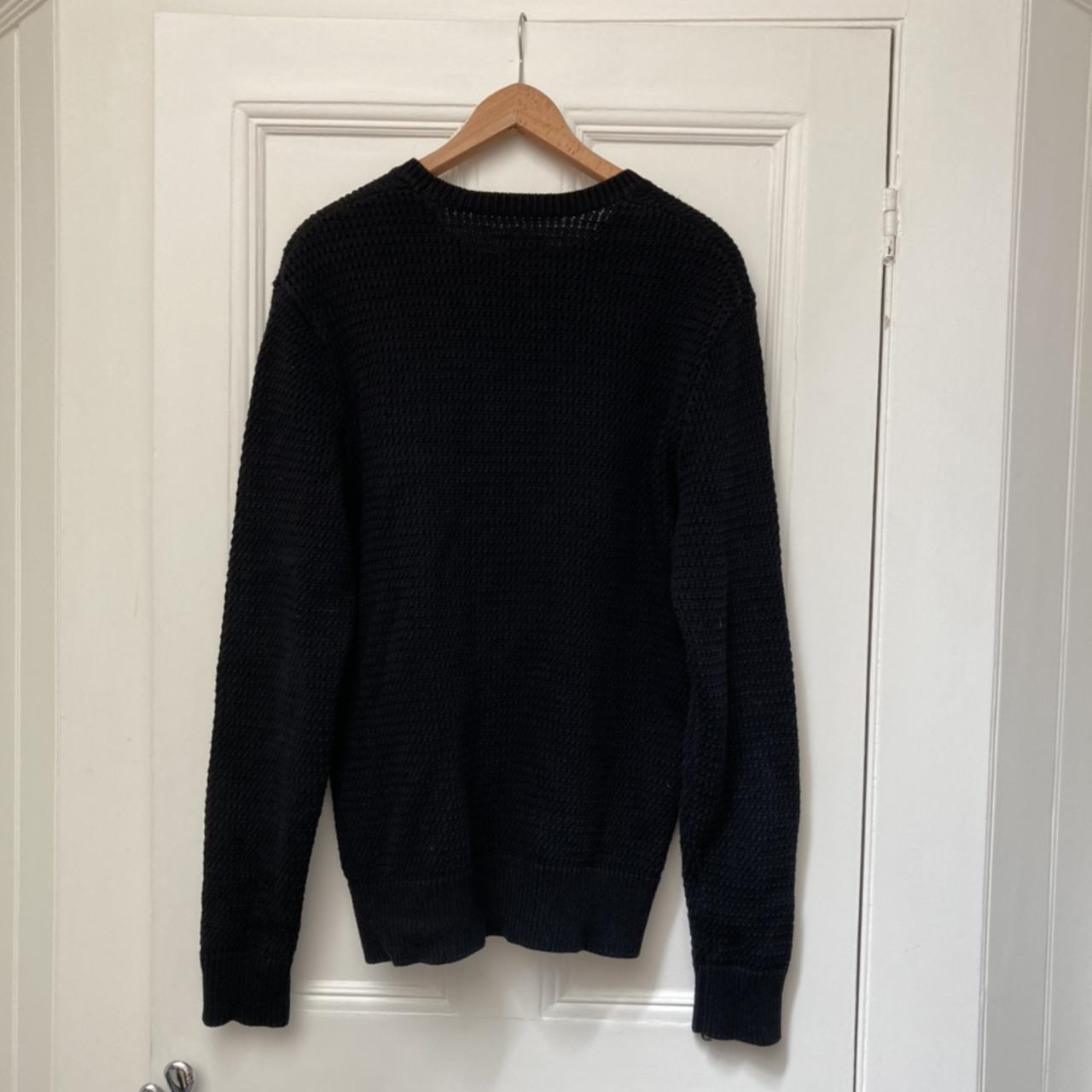 Black Knitted All Saints Jumper. Size M. very high... - Depop