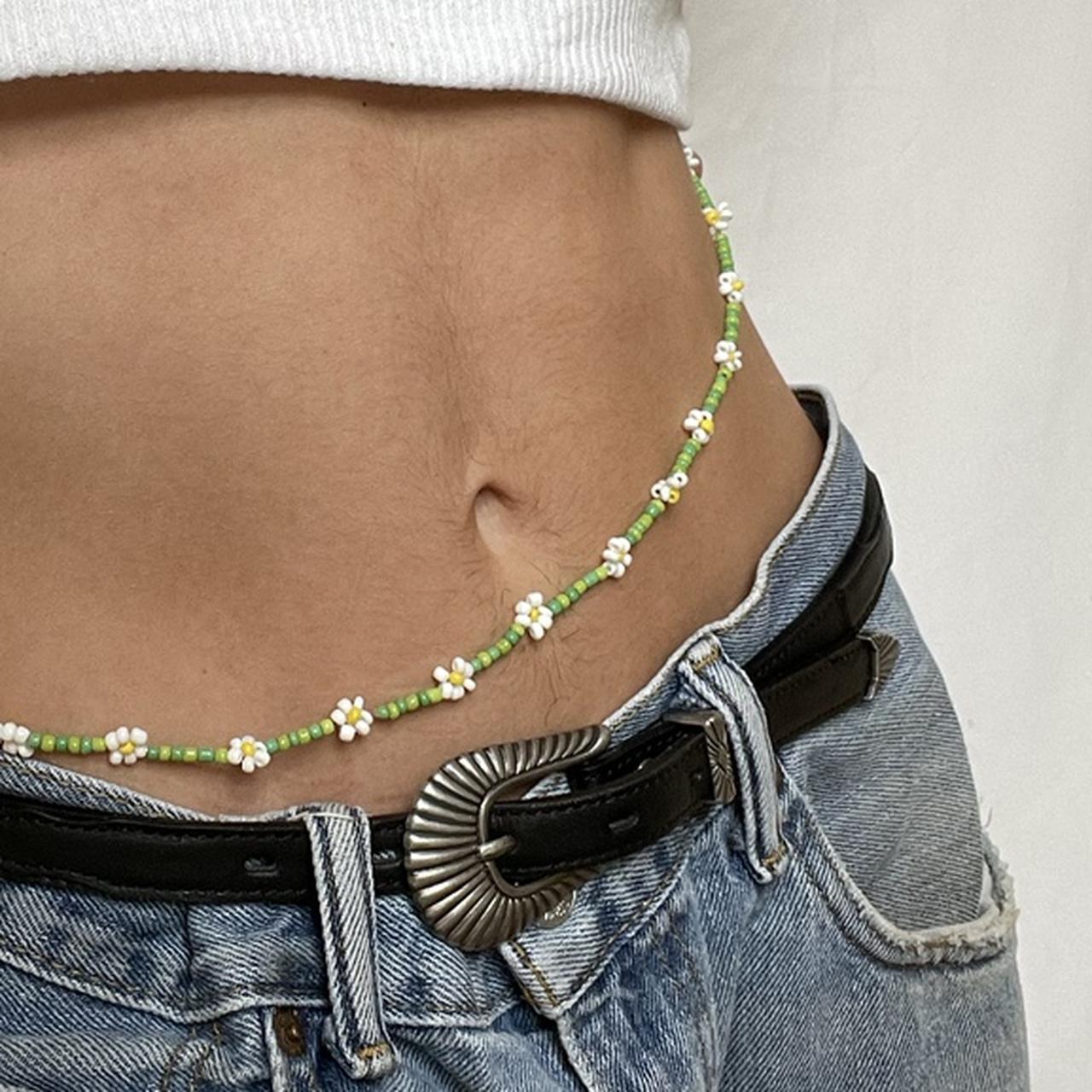 urban outfitters belly chain