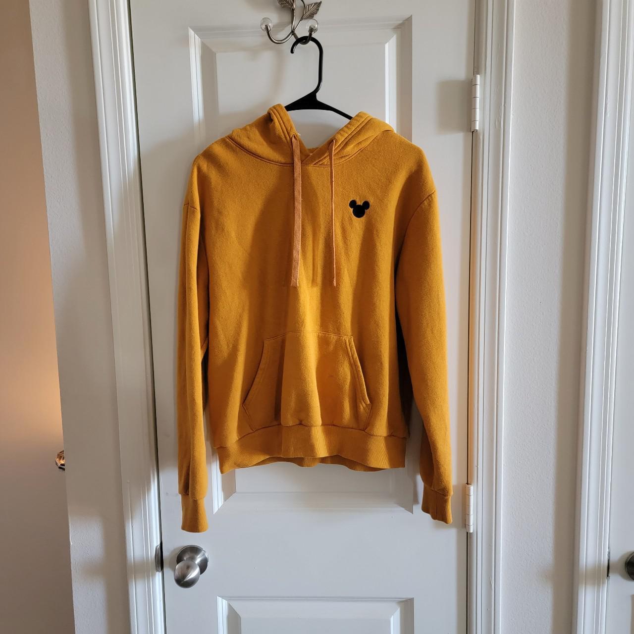 H&m yellow mickey online hoodie