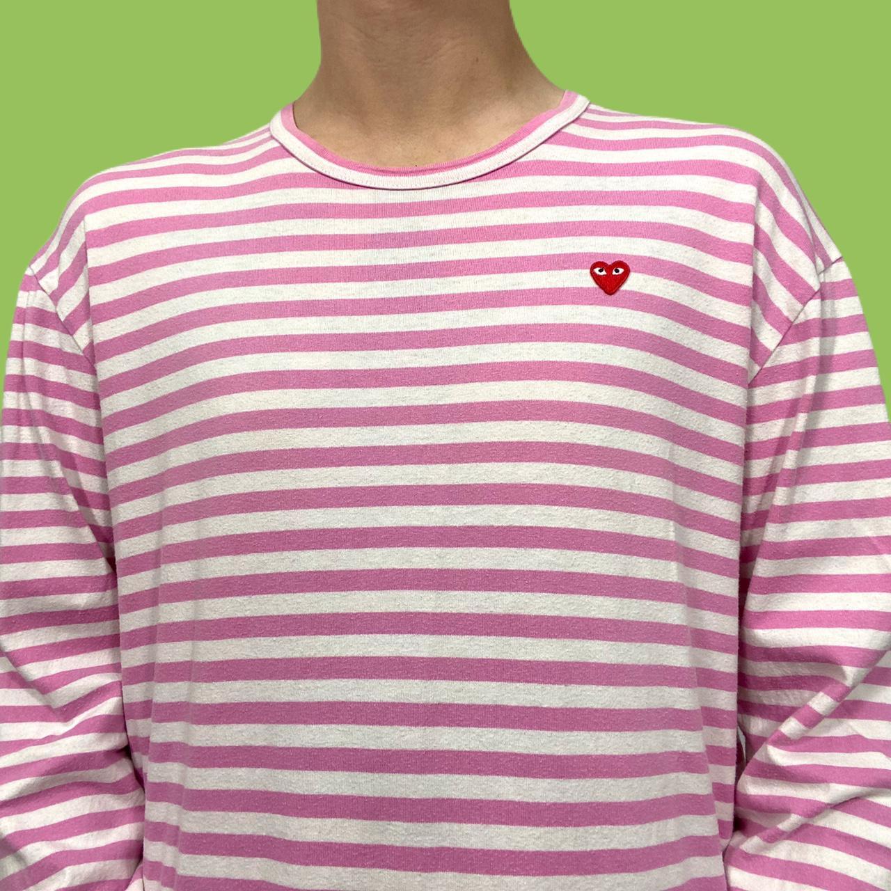 cdg white long sleeve