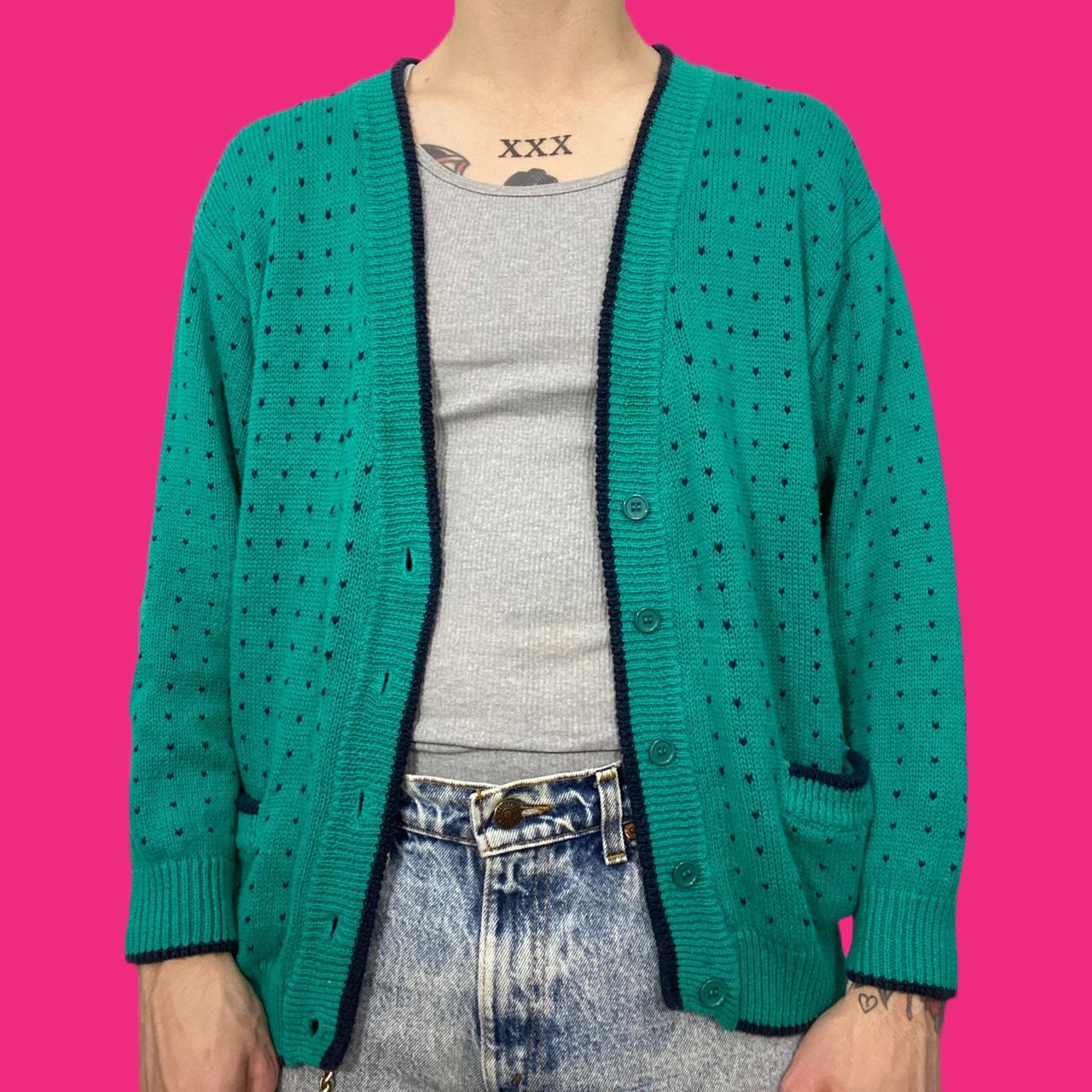 seafoam green cardigan