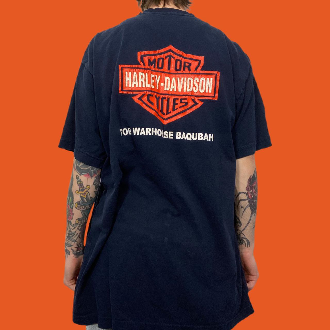 Harley Davidson Men's Navy and Blue T-shirt (3)
