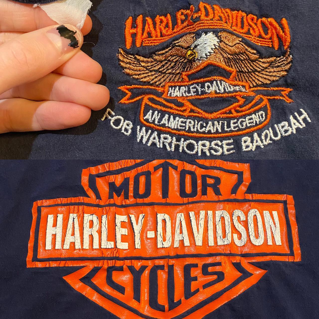 Harley Davidson Men's Navy and Blue T-shirt (4)
