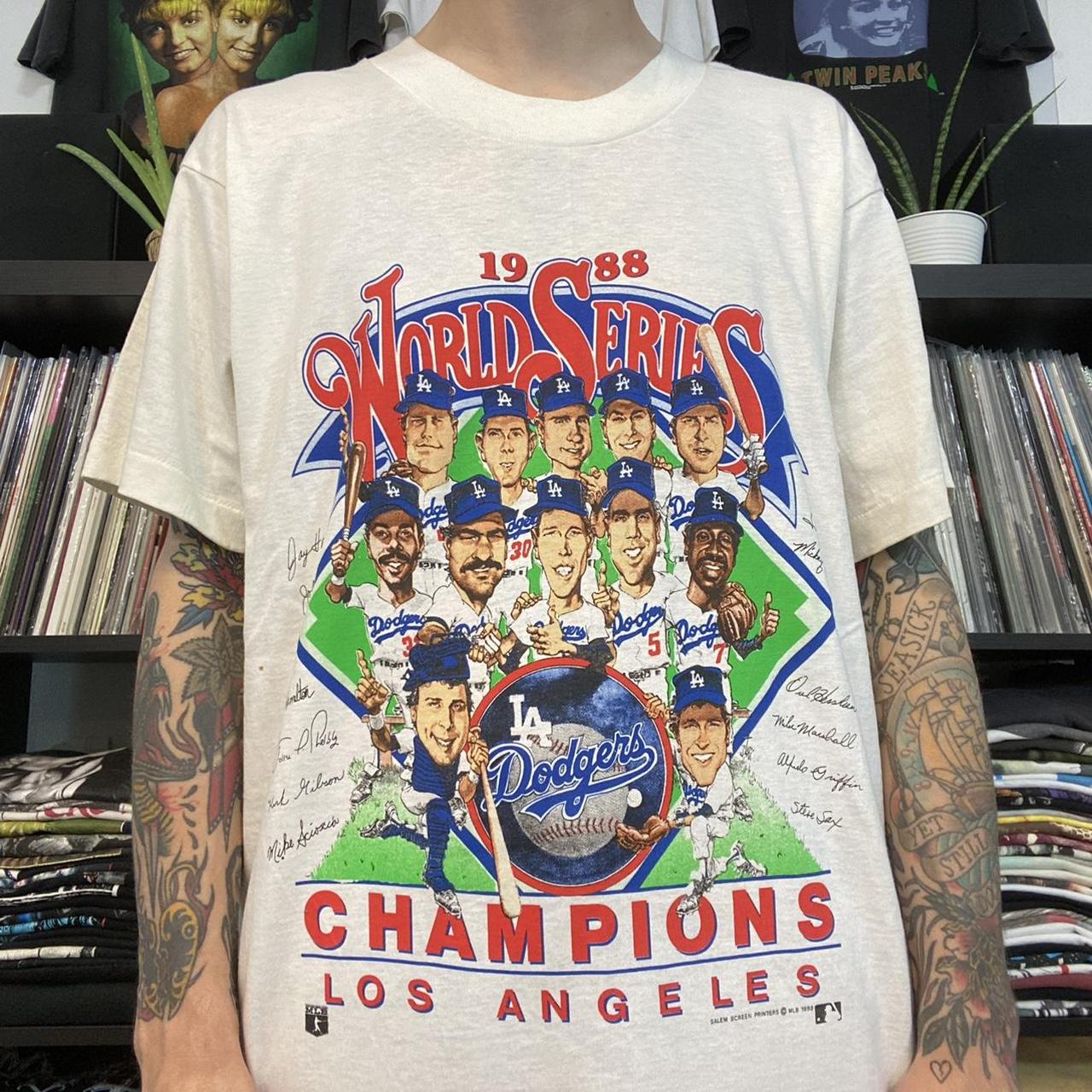 LA Dodgers 1988 World Series Champions 80's Screen Stars Vintage T-Shirt