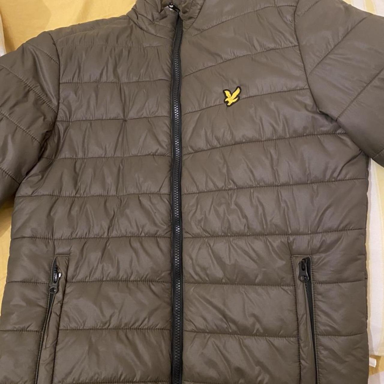 lyle and scott puffer jacket green