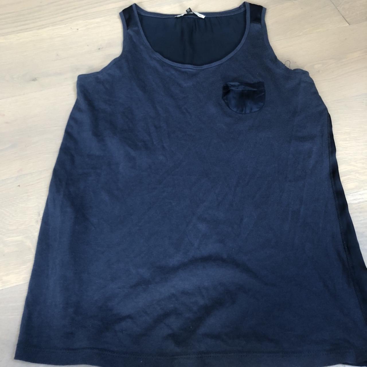 River island navy vest top Size 6 Cotton on... - Depop