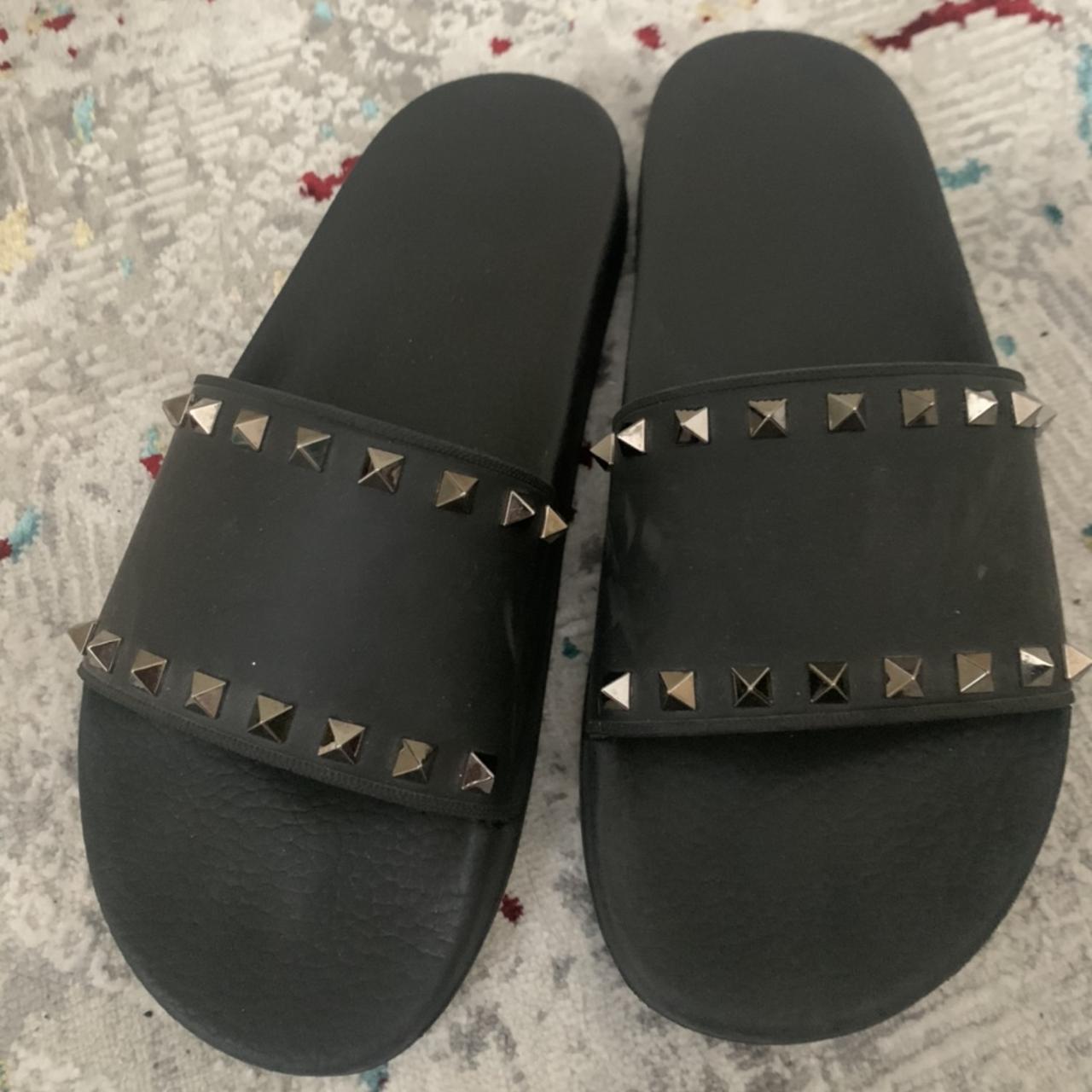 mens valentino sliders