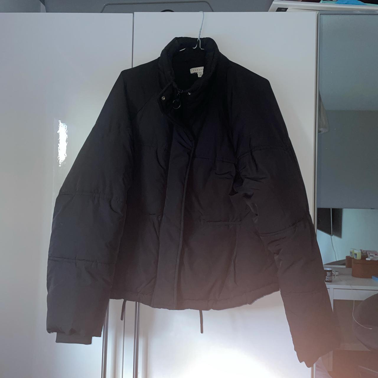 black puffer jacket, size 12, selling as too... Depop